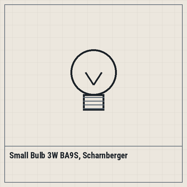 Small Bulb 3W BA9S, Scharnberger