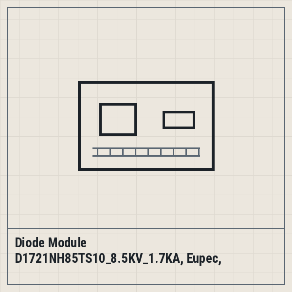 Diode Module D1721NH85TS10_8.5KV_1.7KA, Eupec, Infineon