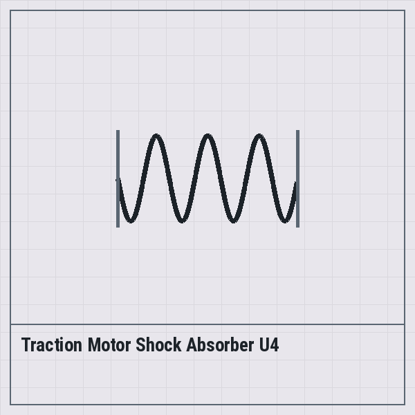 Traction Motor Shock Absorber U4