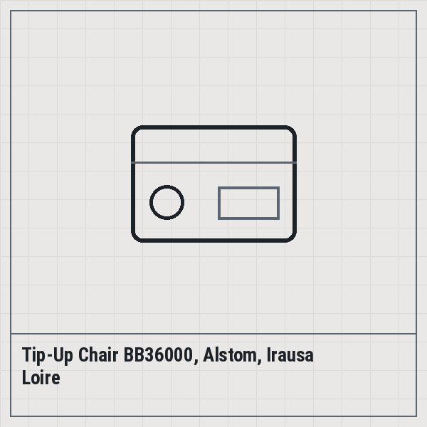 Tip-Up Chair BB36000, Alstom, Irausa Loire