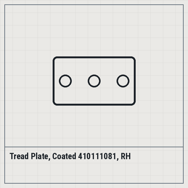 Tread Plate, Coated 410111081, RH