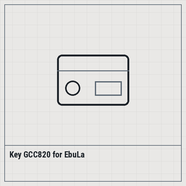 Key GCC820 for EbuLa