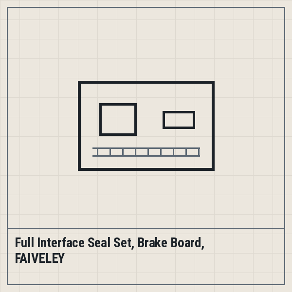Full Interface Seal Set, Brake Board, FAIVELEY