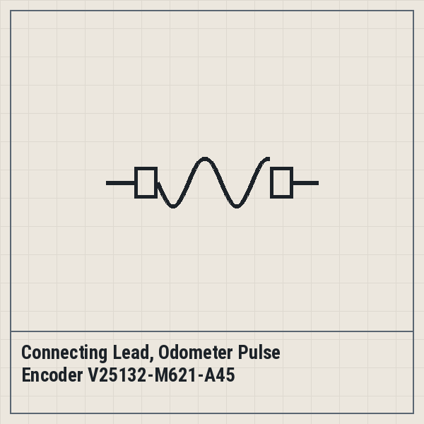 Connecting Lead, Odometer Pulse Encoder V25132-M621-A45