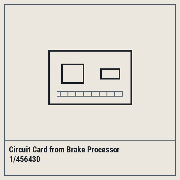 Circuit Card from Brake Processor 1/456430