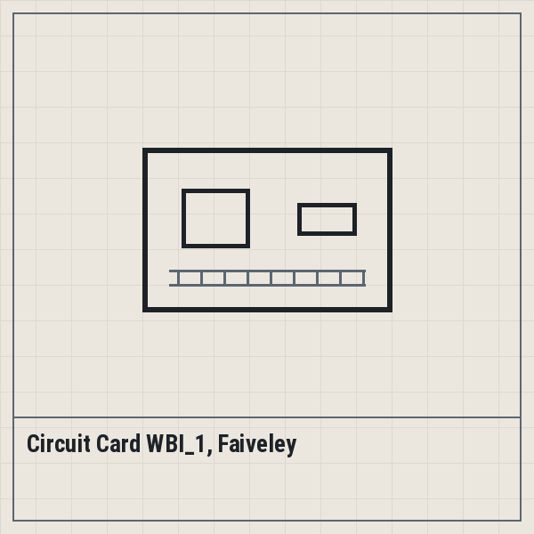 Circuit Card WBI_1, Faiveley