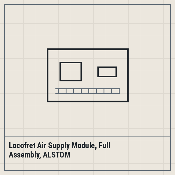 Locofret Air Supply Module, Full Assembly, ALSTOM