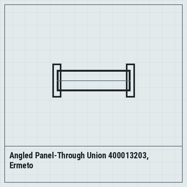Angled Panel-Through Union 400013203, Ermeto