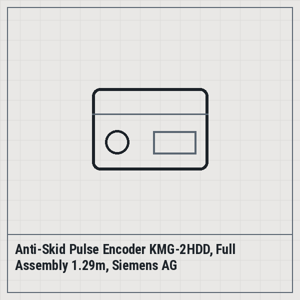 Anti-Skid Pulse Encoder KMG-2HDD, Full Assembly 1.29m, Siemens AG