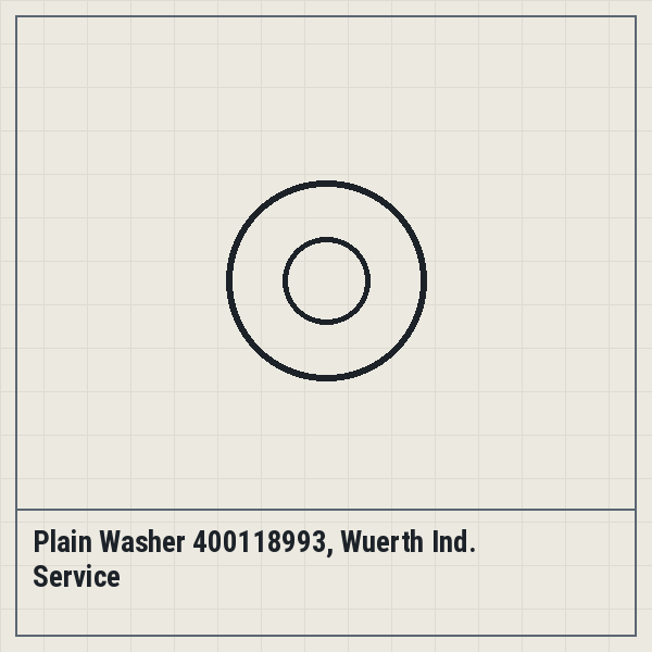 Plain Washer 400118993, Wuerth Ind. Service