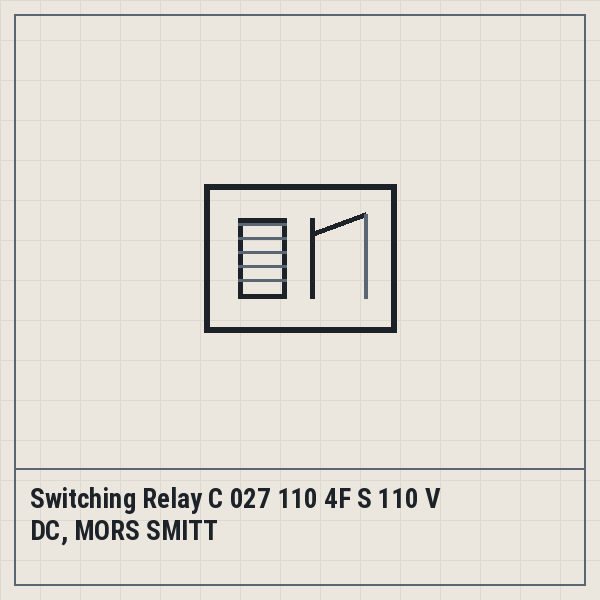 Switching Relay C 027 110 4F S 110 V DC, MORS SMITT