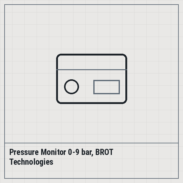 Pressure Monitor 0-9 bar, BROT Technologies