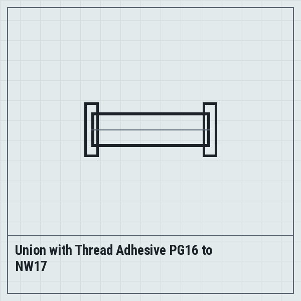 Union with Thread Adhesive PG16 to NW17