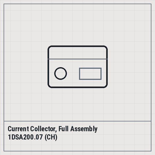 Current Collector, Full Assembly 1DSA200.07 (CH)
