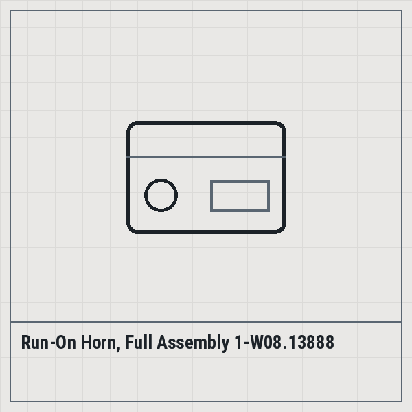 Run-On Horn, Full Assembly 1-W08.13888