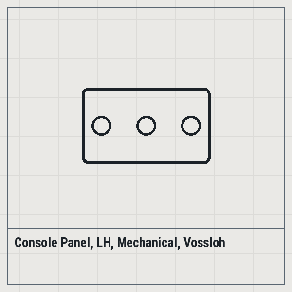 Console Panel, LH, Mechanical, Vossloh