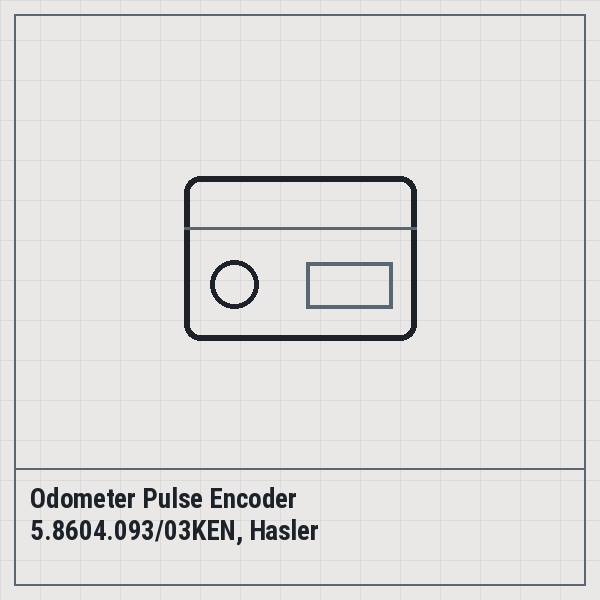 Odometer Pulse Encoder 5.8604.093/03KEN, Hasler