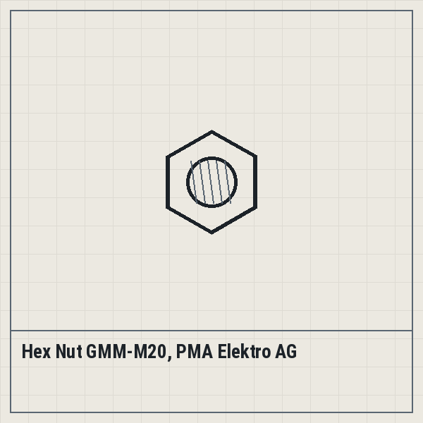 Hex Nut GMM-M20, PMA Elektro AG