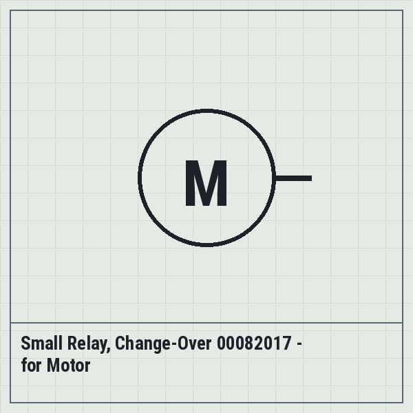 Small Relay, Change-Over 00082017 - for Motor