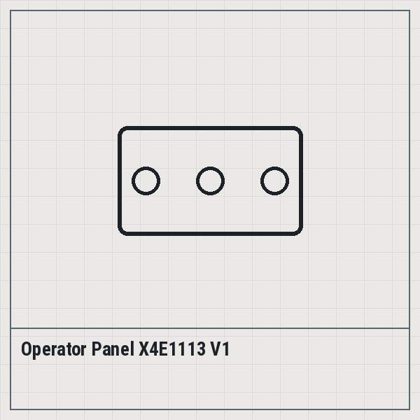 Operator Panel X4E1113 V1