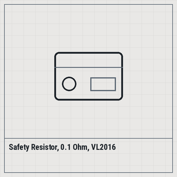 Safety Resistor, 0.1 Ohm, VL2016