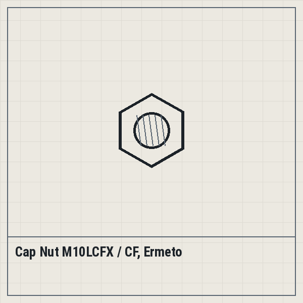 Cap Nut M10LCFX / CF, Ermeto