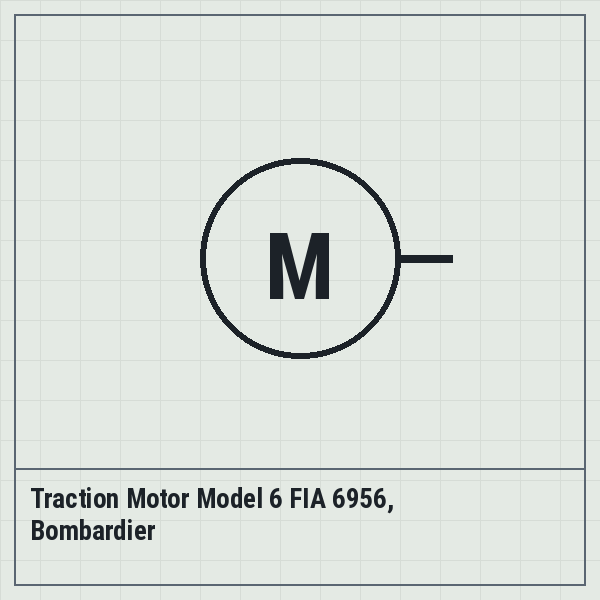 Traction Motor Model 6 FIA 6956, Bombardier