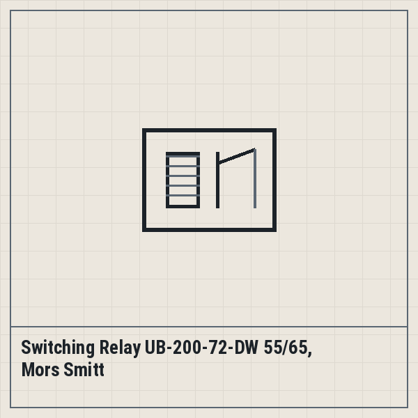 Switching Relay UB-200-72-DW 55/65, Mors Smitt
