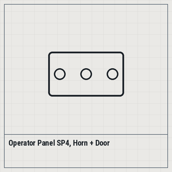 Operator Panel SP4, Horn + Door