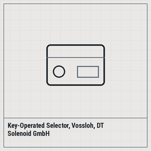 Key-Operated Selector, Vossloh, DT Solenoid GmbH
