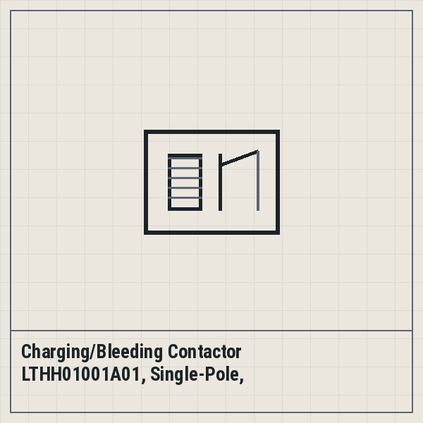 Charging/Bleeding Contactor LTHH01001A01, Single-Pole, Microelettrica