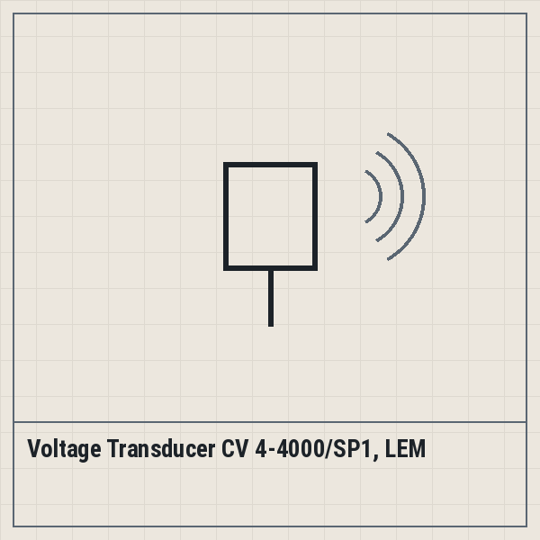 Voltage Transducer CV 4-4000/SP1, LEM