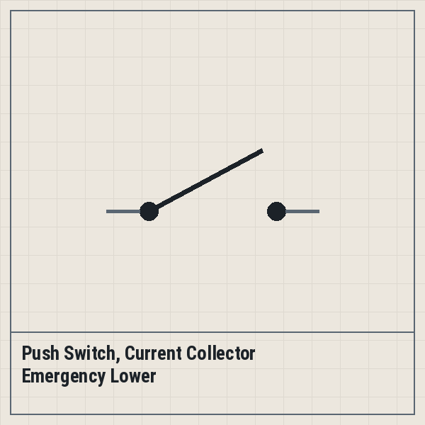 Push Switch, Current Collector Emergency Lower