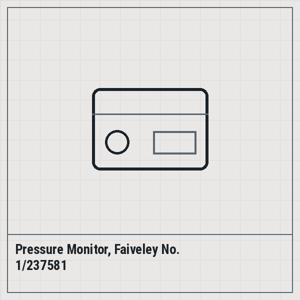 Pressure Monitor, Faiveley No. 1/237581