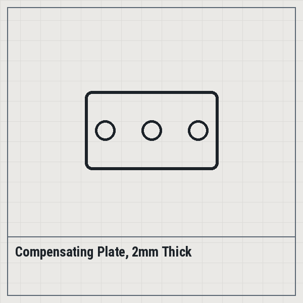 Compensating Plate, 2mm Thick