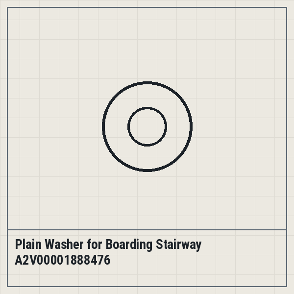 Plain Washer for Boarding Stairway A2V00001888476