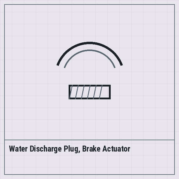 Water Discharge Plug, Brake Actuator