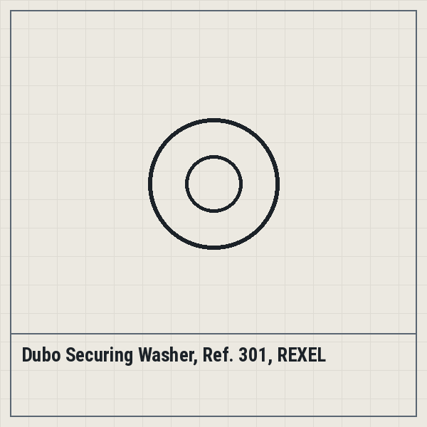 Dubo Securing Washer, Ref. 301, REXEL