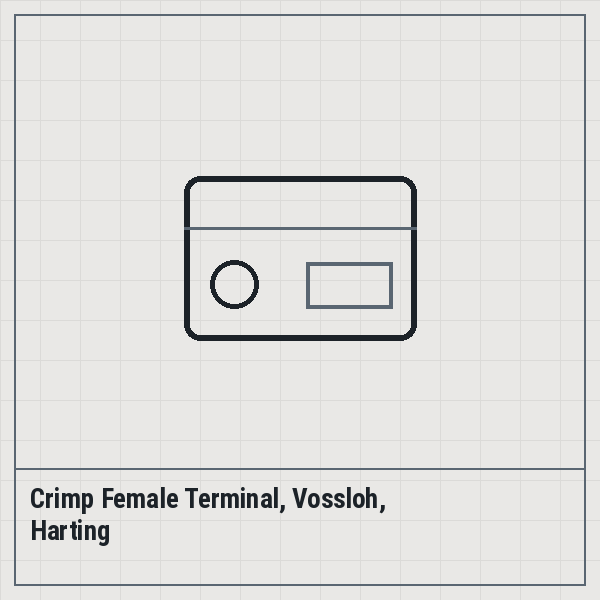 Crimp Female Terminal, Vossloh, Harting