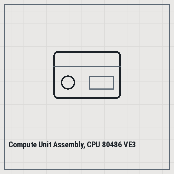 Compute Unit Assembly, CPU 80486 VE3