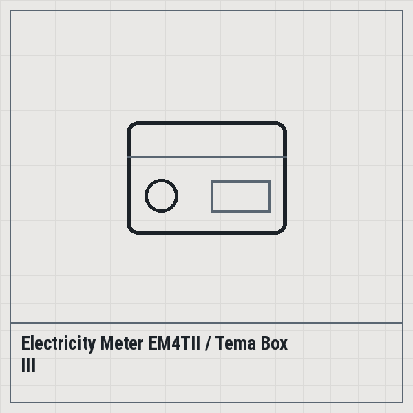 Electricity Meter EM4TII / Tema Box III