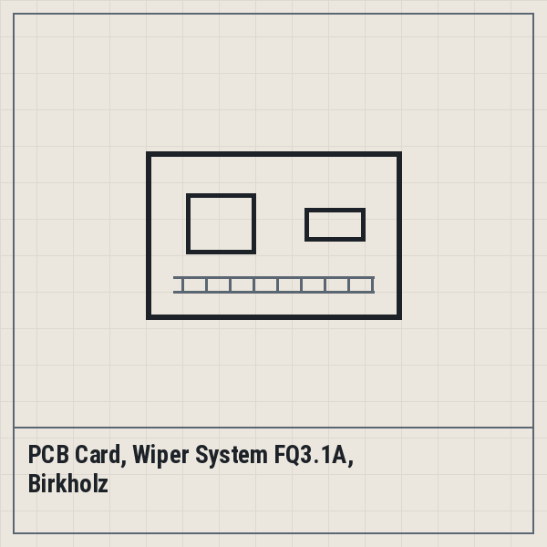 PCB Card, Wiper System FQ3.1A, Birkholz