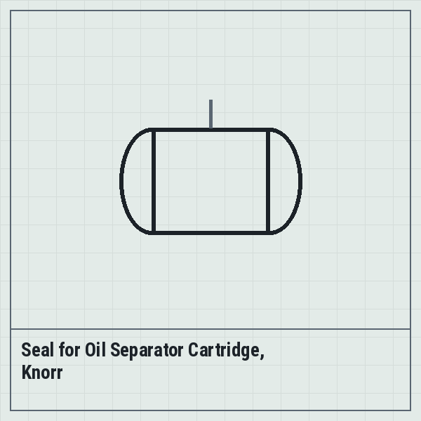 Seal for Oil Separator Cartridge, Knorr