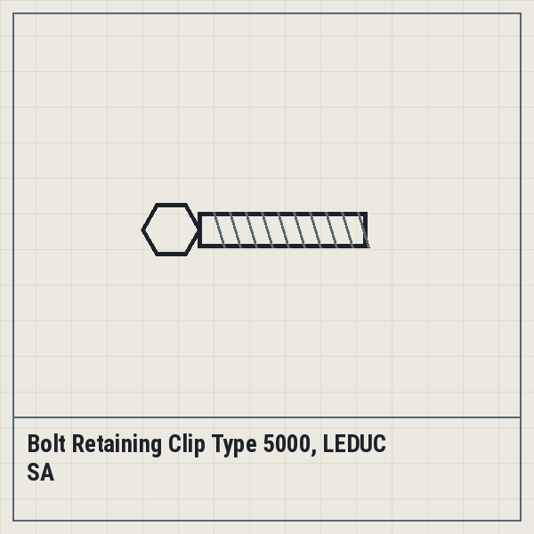 Bolt Retaining Clip Type 5000, LEDUC SA