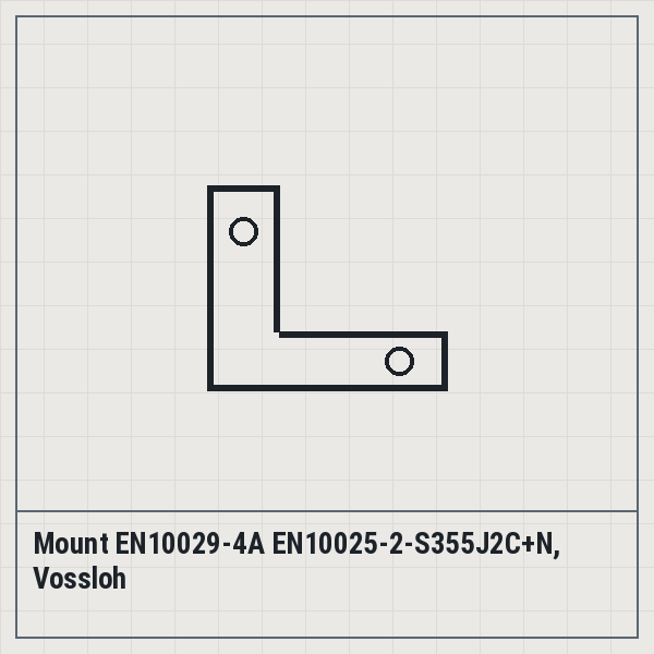 Mount EN10029-4A EN10025-2-S355J2C+N, Vossloh