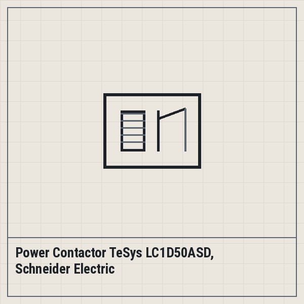 Power Contactor TeSys LC1D50ASD, Schneider Electric