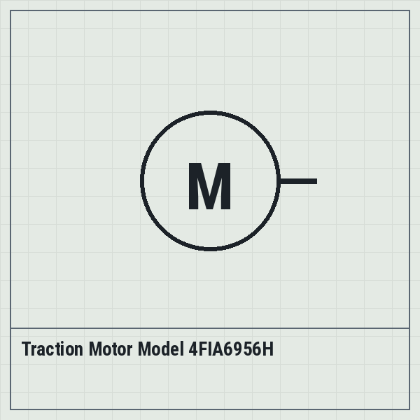 Traction Motor Model 4FIA6956H