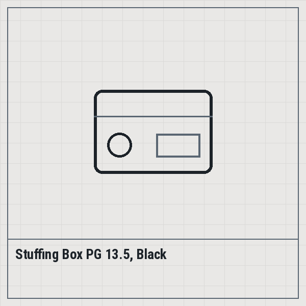 Stuffing Box PG 13.5, Black