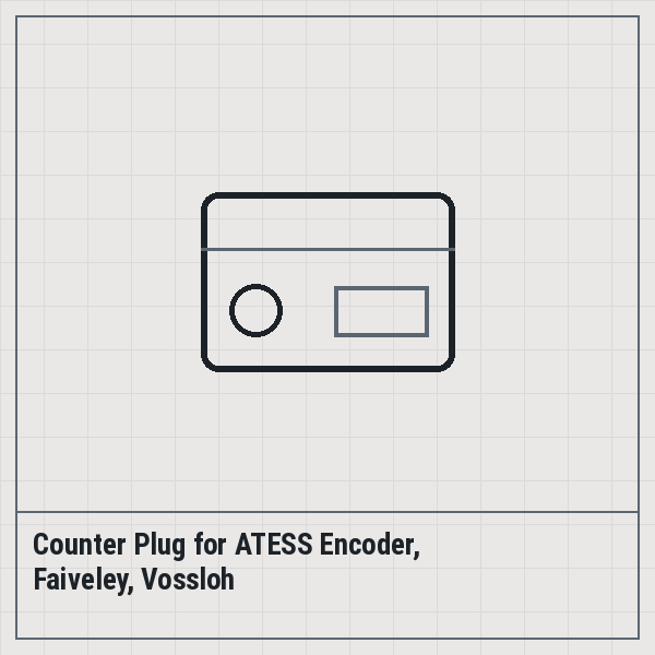 Counter Plug for ATESS Encoder, Faiveley, Vossloh
