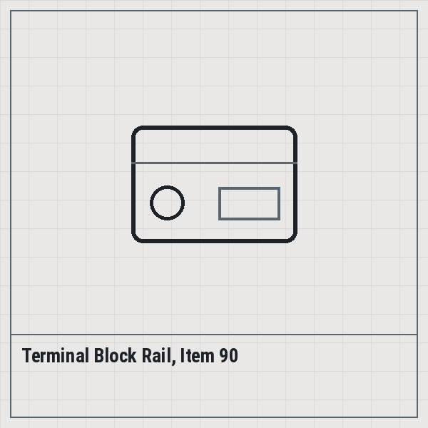 Terminal Block Rail, Item 90